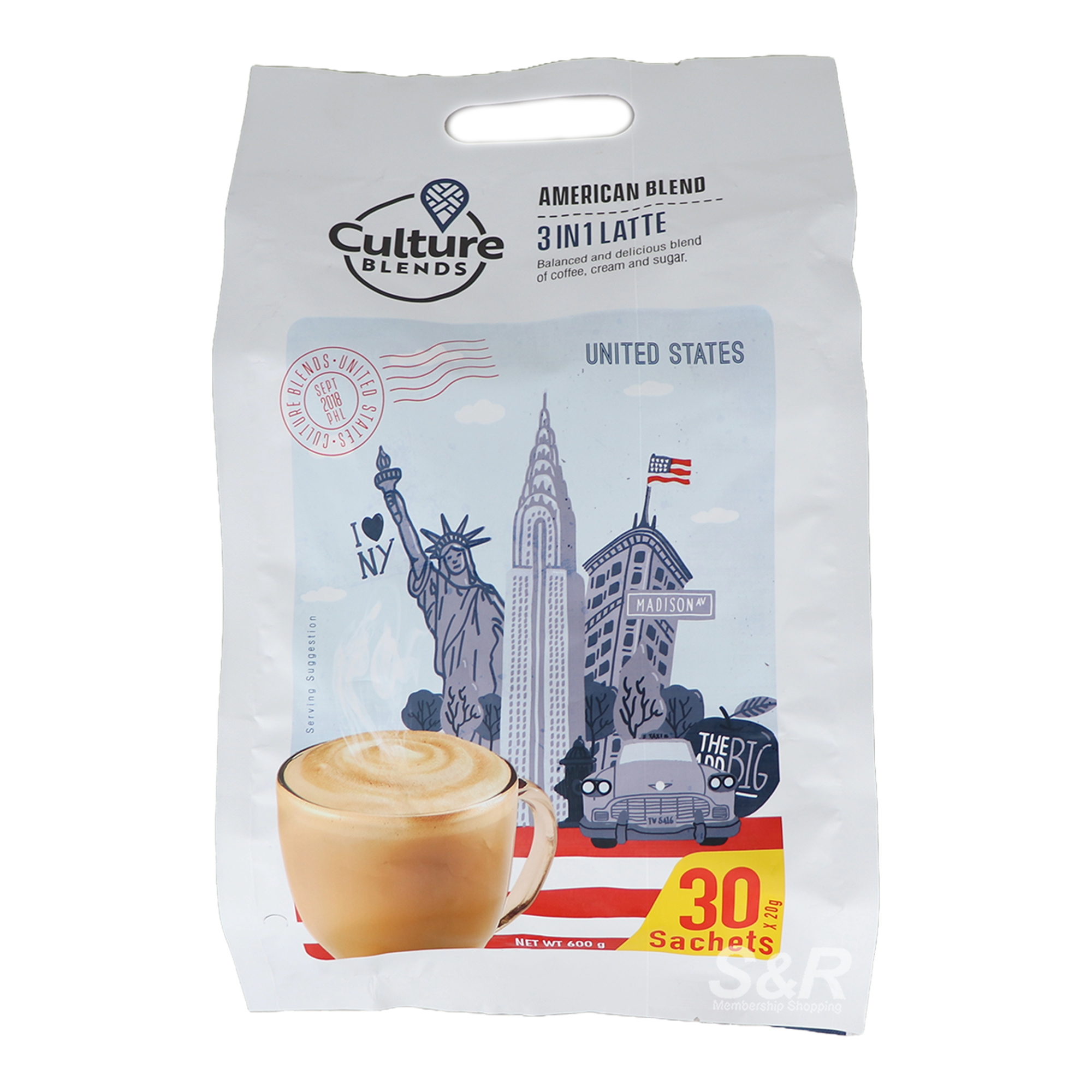 Culture Blends 3-in-1 Coffee Latte 30pcs Culture Blends 3-in-1 Coffee Latte 30pcs